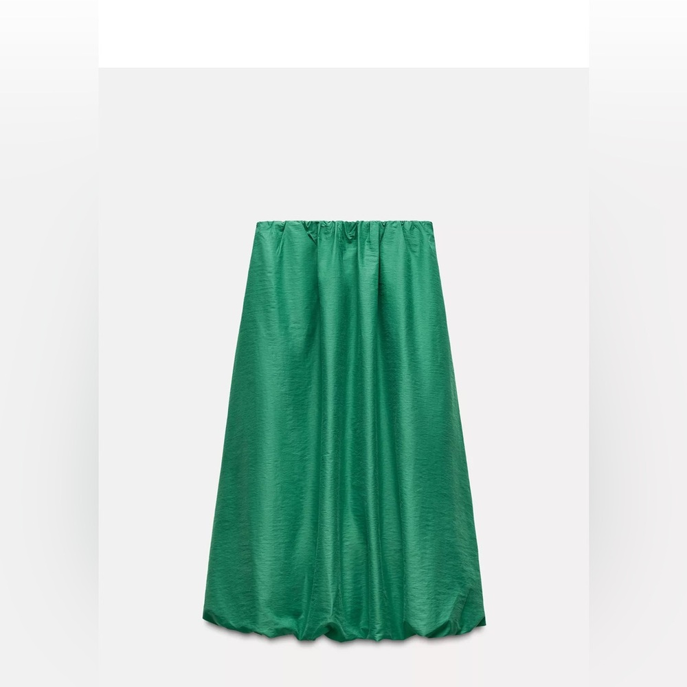 Zara Green Ballon Skirt
